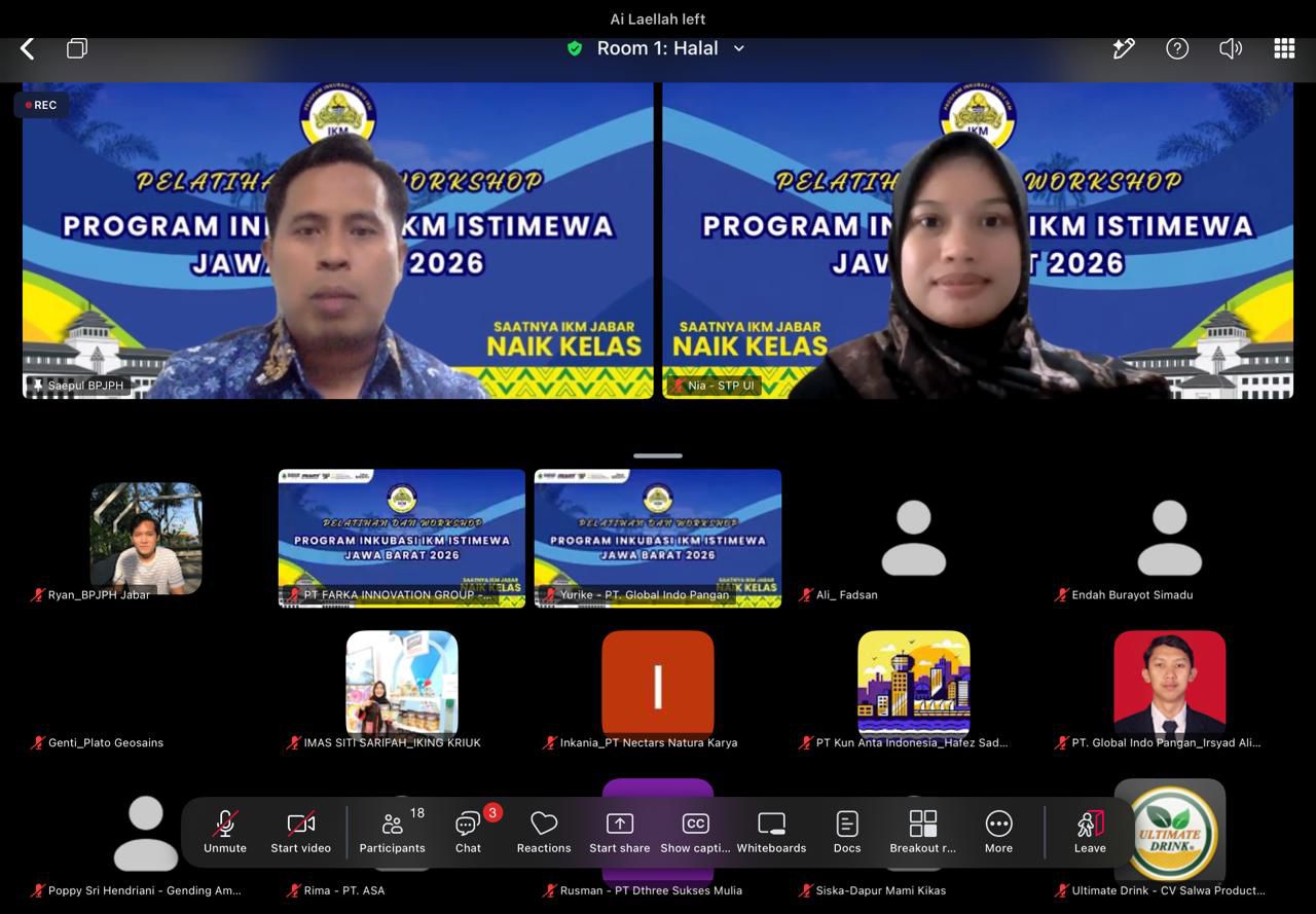 BPJPH Jawa Barat Dorong Percepatan Sertifikasi Halal IKM melalui Program Inkubasi